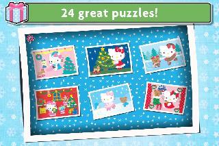 hello kitty christmas puzzles