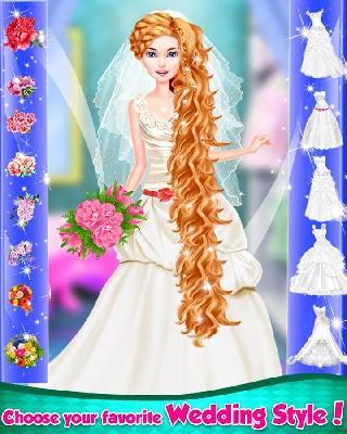 long hair princess wedding love story