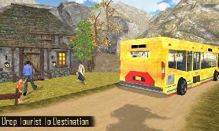 off road tourist bus driving