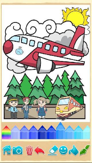 planes: painting game for kids