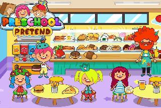 pretend preschool - kids school learning games