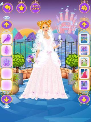 princess wedding dress up