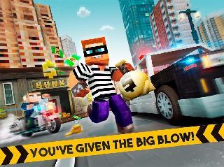 robber race escape  police car chase runner