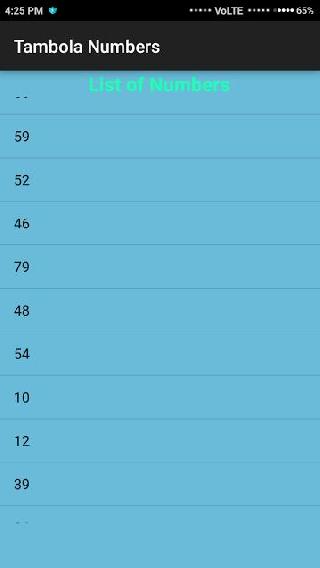 tambola numbers