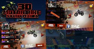 3d motor bike stunt mania
