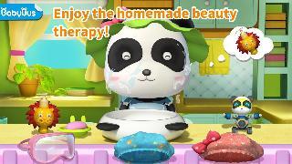cleaning fun: baby panda