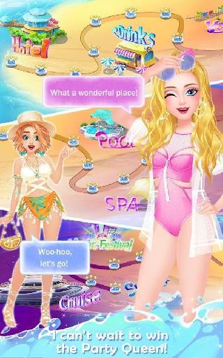 fashion high school: beach party queen