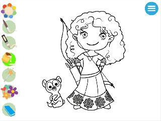 kids princess coloring book