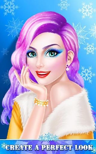 makeup girl winter beauty spa