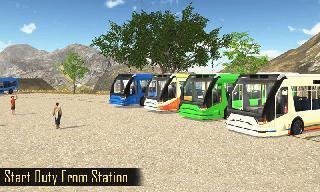 off road tourist bus driving