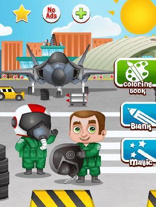 planes: painting game for kids