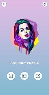 poly art : low poly puzzle - color by number