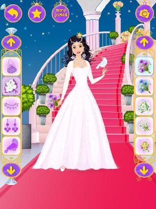 princess wedding dress up