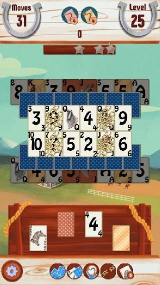 solitaire horse game: cards