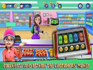 virtual supermarket cashier: register manager