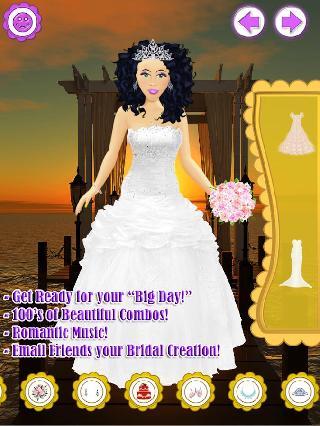 wedding salon dress up girl fashion princess bride