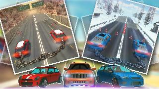 chained car racing games 3d