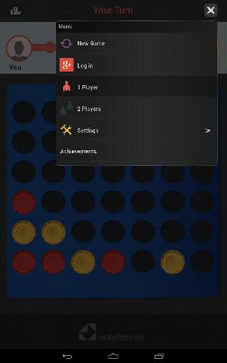 four in a row - classic games