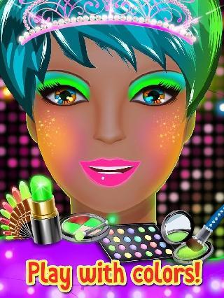 glow in the dark neon makeup