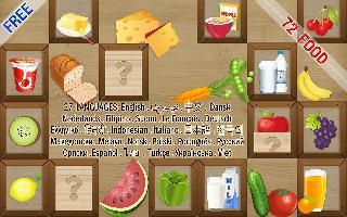 kids game  memory match food