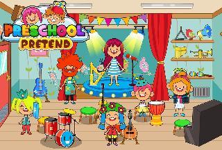 pretend preschool - kids school learning games