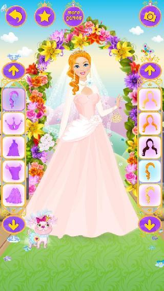princess wedding dress up