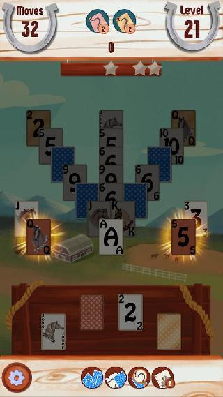 solitaire horse game: cards