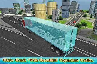 transport truck sea animals