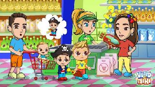 vlad and nikita supermarket game for kids