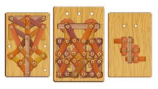 wood nuts and bolts puzzle