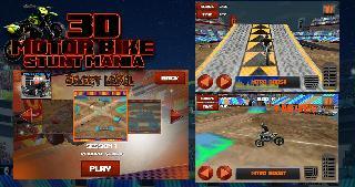 3d motor bike stunt mania