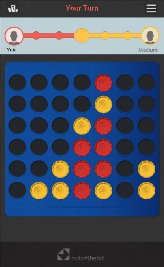 four in a row - classic games