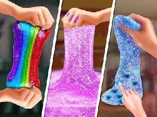 how to make glitter slime maker kids