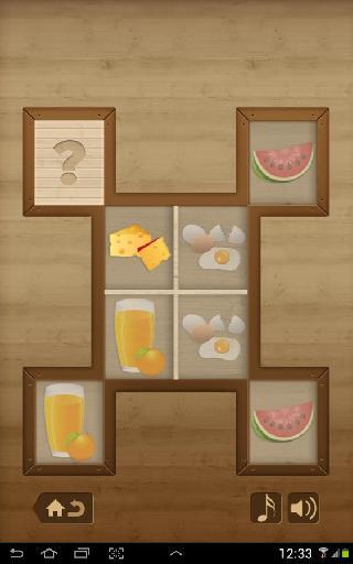 kids game  memory match food