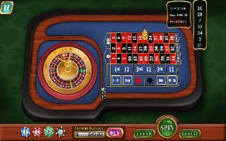 mini roulette table croupier