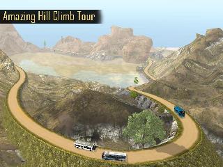 off road tourist bus driving