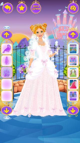 princess wedding dress up