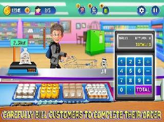 virtual supermarket cashier: register manager