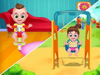 babysitter daycare games twin baby nursery care