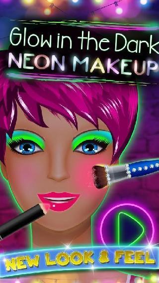 glow in the dark neon makeup