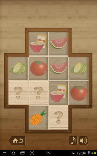 kids game  memory match food