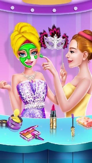 princess makeup - masked prom