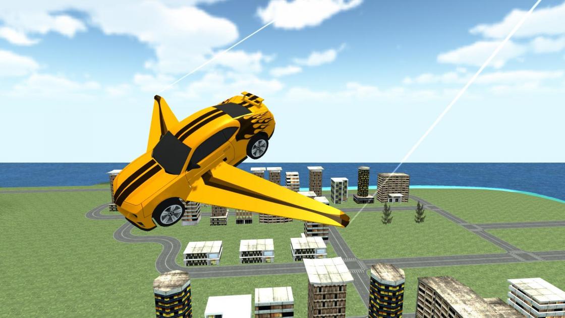 Взломанный fly. Машина мечты игра. Игры про машины которые умеют летать. Игра с желтой летающей машине. Flying car Transformer.