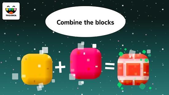toca blocks floating confetti