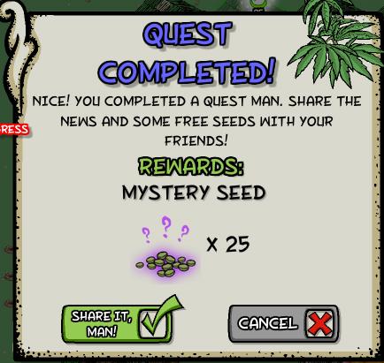 pot farm deep dark weeds rewards, bonus