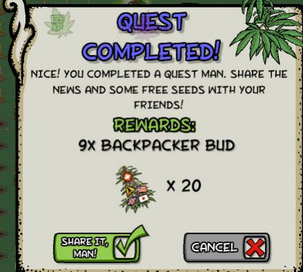 pot farm sight seeing 13 rewards, bonus