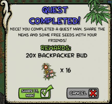 pot farm sight seeing 15 rewards, bonus