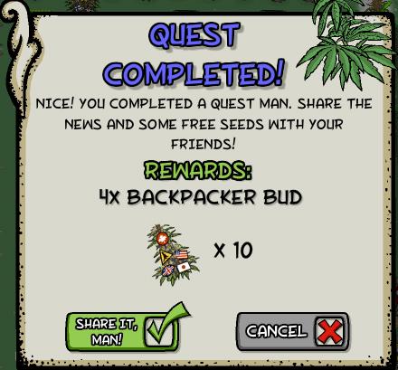pot farm sight seeing 4 rewards, bonus