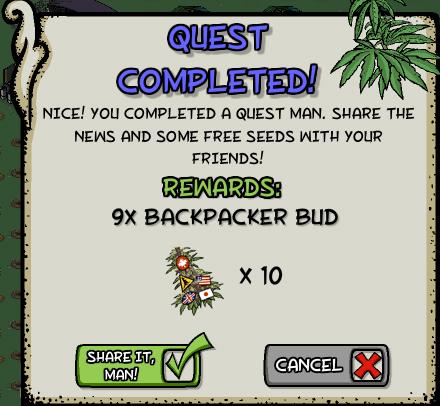 pot farm sight seeing 8 rewards, bonus