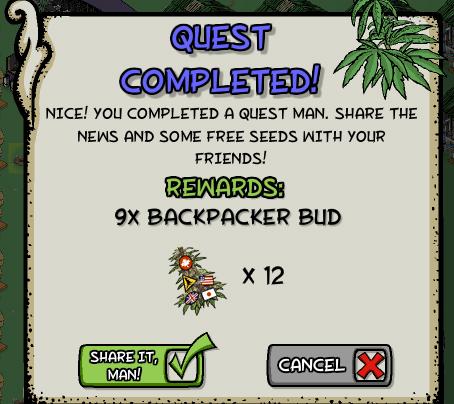 pot farm sight seeing 9 rewards, bonus